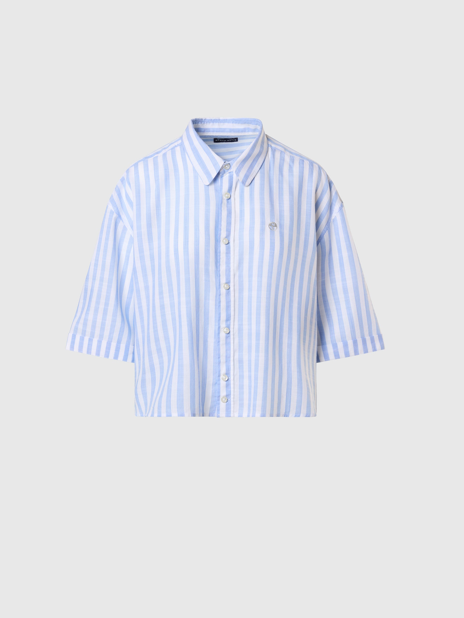 Striped TENCEL™ boxy shirt