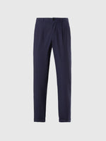 hover | Navy blue | regular-fit-chino-long-trouser-wipleats-074778