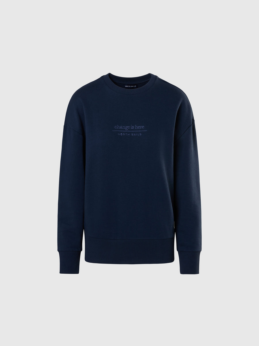 hover | Navy blue | crewneck-sweatshirt-091162