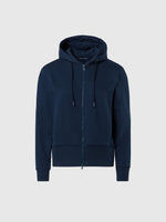 hover | Navy blue | hooded-full-zip-sweatshirt-091163