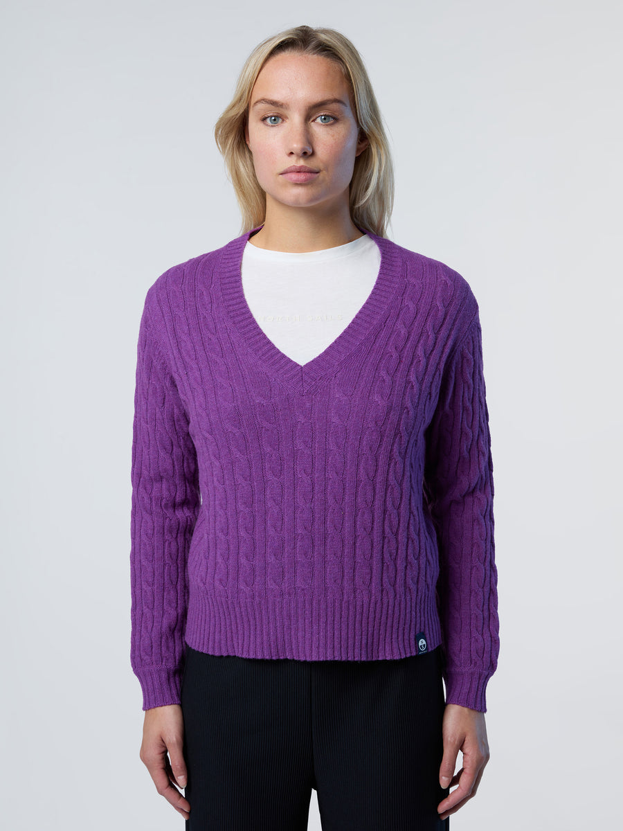 1 | Mauve | v-neck-7gg-knitwear-095491