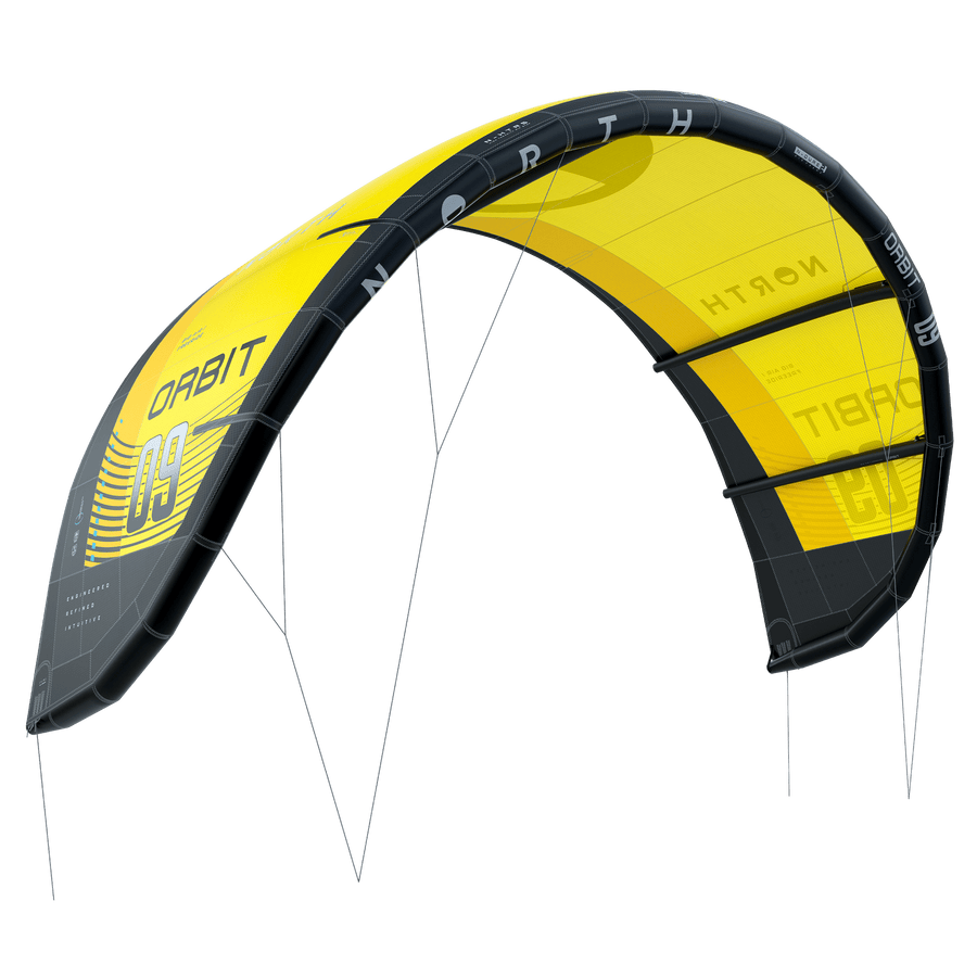 4 | Sunset Yellow | North Orbit 2025 Kitesurfing Kite