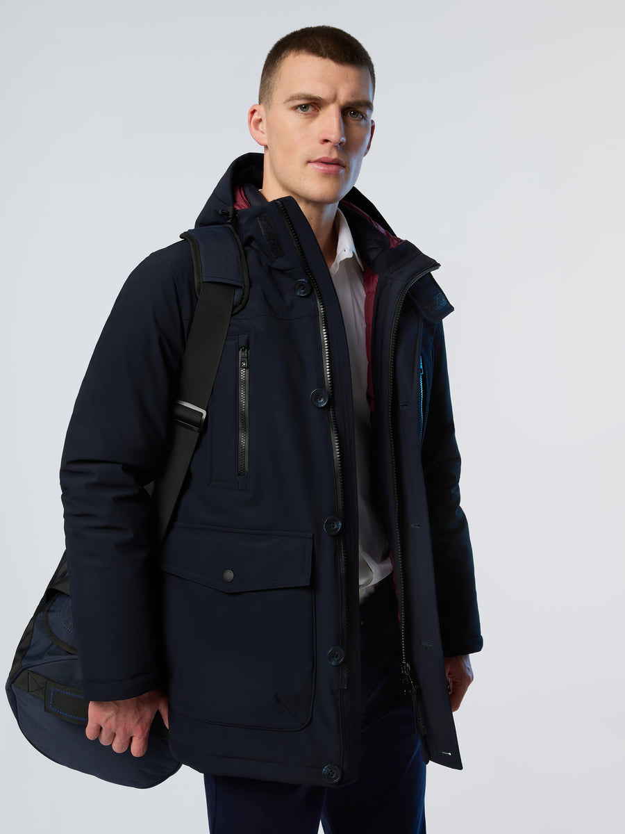 2 | Navy blue | 3-layer-bonded-parka-jacket-401064