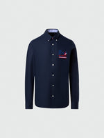hover | Navy blue | lvdst-shirt-ls-bd-404546