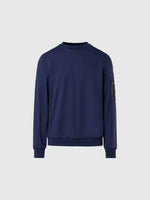 hover | Navy blue | crewneck-sweatshirt-452038