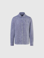 hover | Navy blue | shirt-long-sleeve-spread-collar-664300