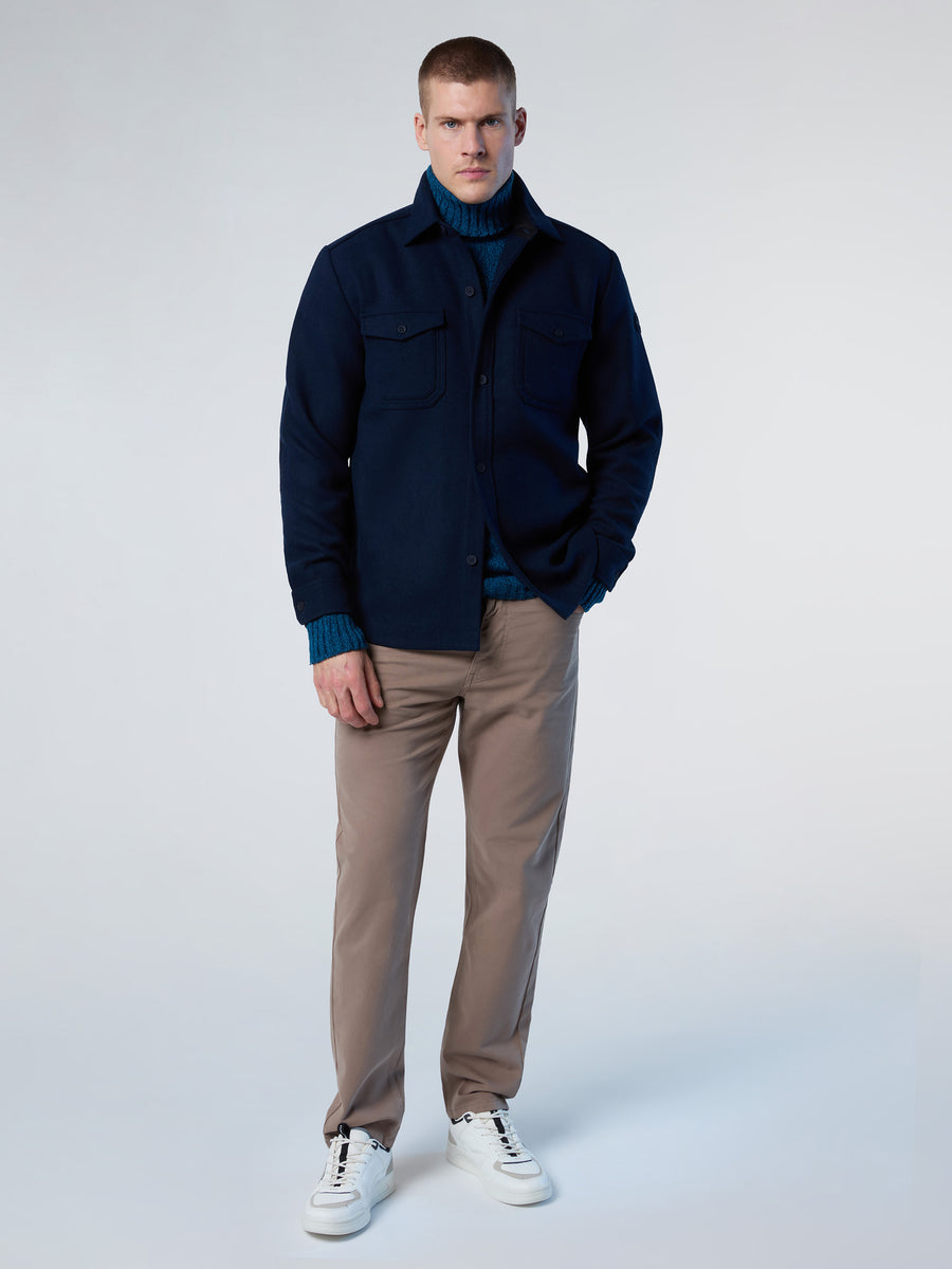 5 | Navy blue | shirt-long-sleeve-regular-wpocket-664362