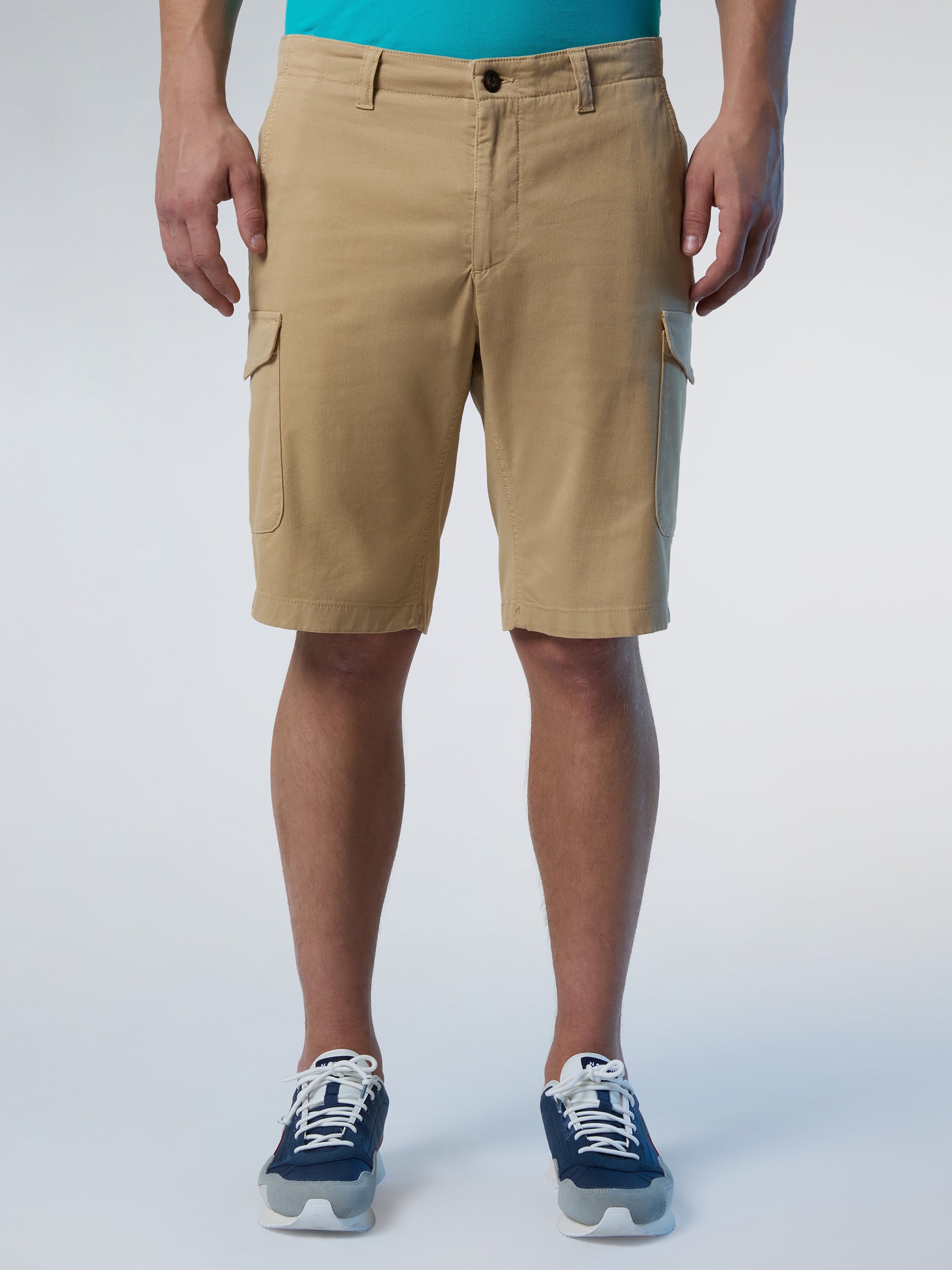 America Gabardine Cargo Shorts