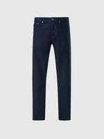 hover | Navy blue | stripe-regular-fit-5-pocket-long-trouser-673121