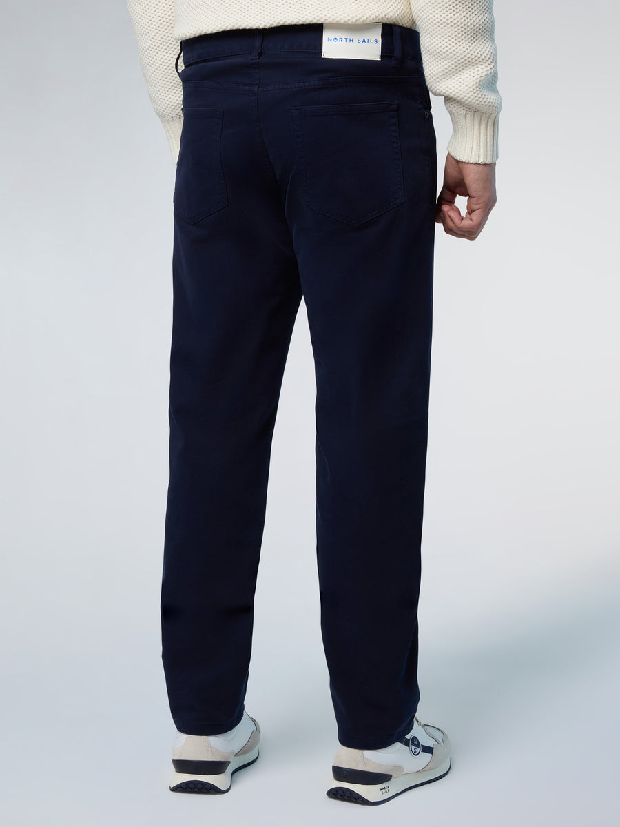 4 | Navy blue | stripe-regular-5-pocket-long-trouser-673129