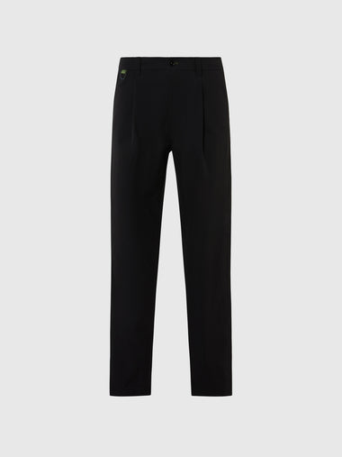 hover | Black | black-arrow-pleated-regular-fit-chino-long-trouser-673134