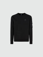 hover | Black | crewneck-sweatshirt-wpocket-691050