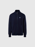 hover | Navy blue | basic-full-zip-sweatshirt-691221