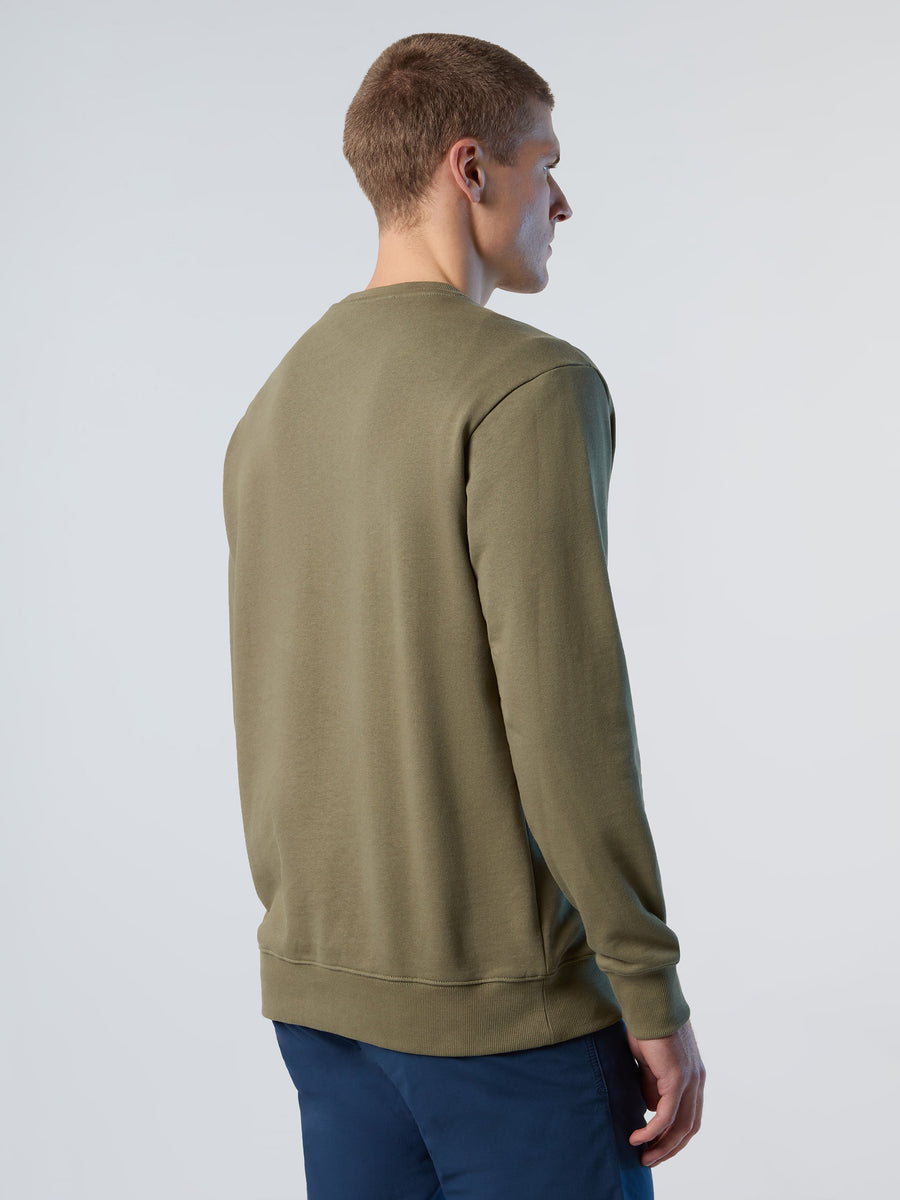 4 | Dusty olive | basic-crewneck-sweatshirt-comfort-fit-691226