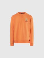 hover | Tangerine | crewneck-sweatshirt-slub-organic-fleece-691248