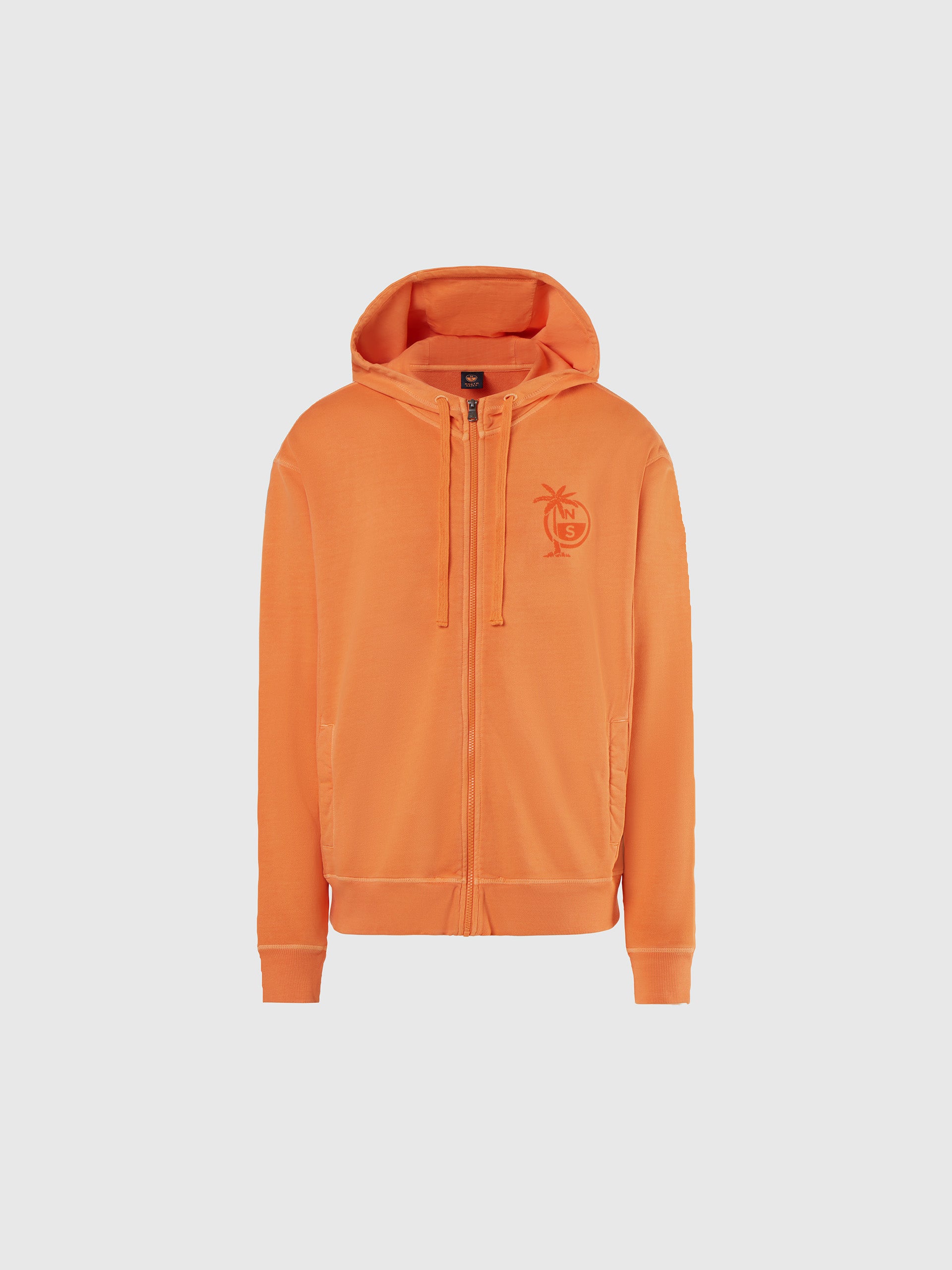 Mens Orange Fleece Hoodies & Pullovers.