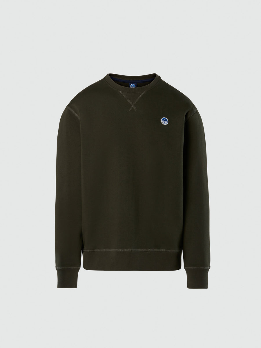 hover | Forest green | crewneck-sweatshirt-wlogo-691255