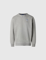 hover | Medium grey melange | crewneck-sweatshirt-wlogo-691255