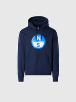 hover | Navy blue | hooded-sweatshirt-wgraphic-691258