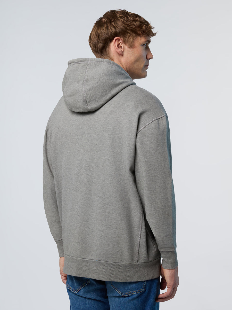 4 | Medium grey melange | hooded-sweatshirt-wlogo-691262