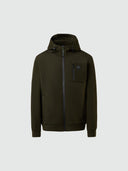 hover | Forest green | hooded-full-zip-sweatshirt-wpocket-691274