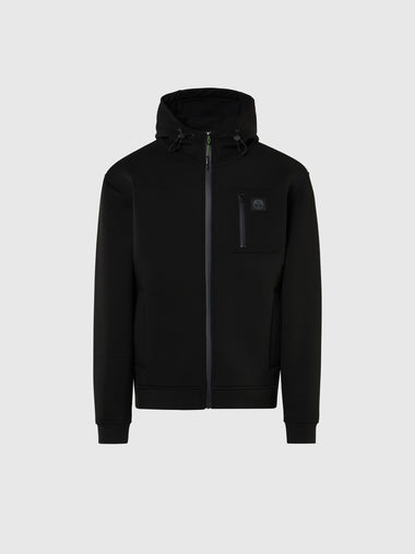 hover | Black | hooded-full-zip-sweatshirt-wpocket-691274