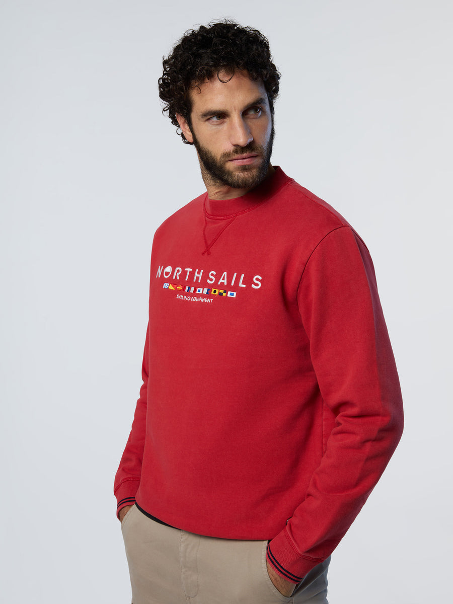 2 | Red lava | crewneck-sweatshirt-wembroidery-691279