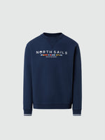 hover | Navy blue | crewneck-sweatshirt-wembroidery-691279