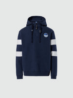 hover | Navy blue | hooded-sweatshirt-wlogo-691280