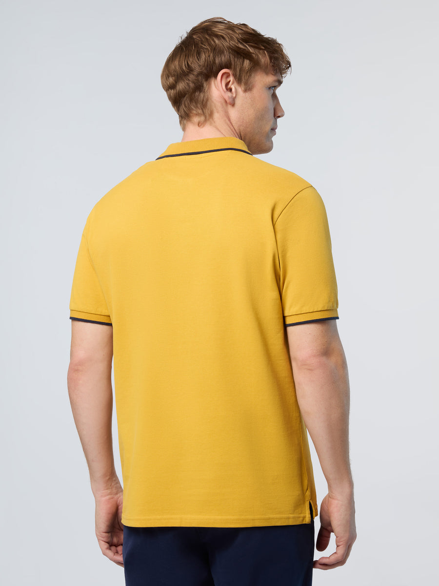 4 | Golden spice | polo-short-sleeve-collar-wstriped-in-contrast-692452