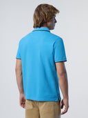 4 | Azzurro | polo-short-sleeve-collar-wstriped-in-contrast-692452