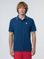 1 | Dark denim | polo-short-sleeve-collar-wstriped-in-contrast-692452