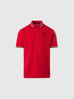 hover | Red | polo-short-sleeve-wcontrast-shoulder-stitching-692455