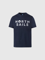 hover | Navy blue | t-shirt-short-sleeve-line-print-692973