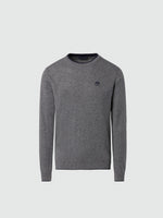 hover | Medium grey melange | crewneck-12gg-knitwear-699775