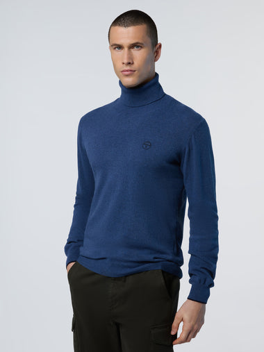 2 | China blue melange | turtle-neck-12gg-knitwear-699777