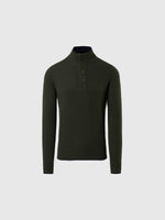 hover | Forest green | half-button-7gg-knitwear-699781