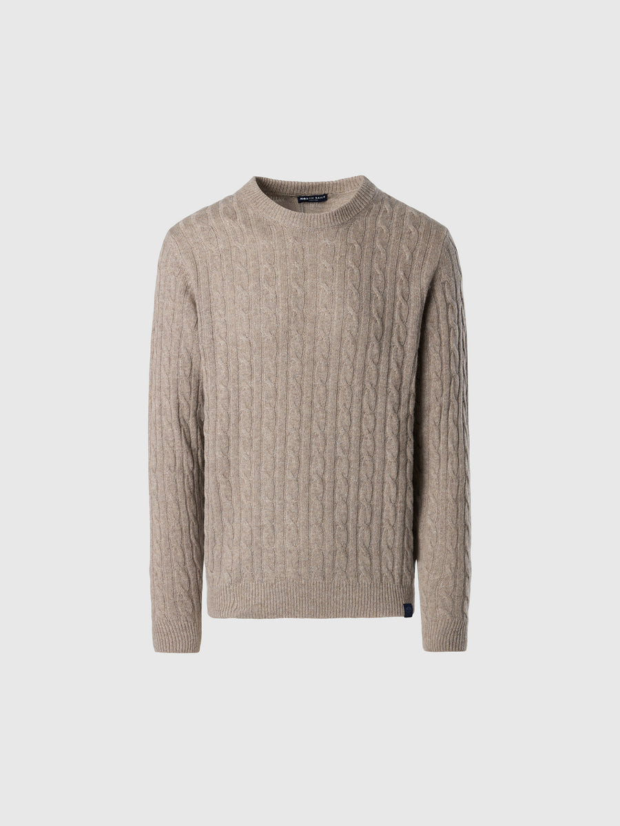 hover | Fossil melange | crewneck-7gg-knitwear-699782