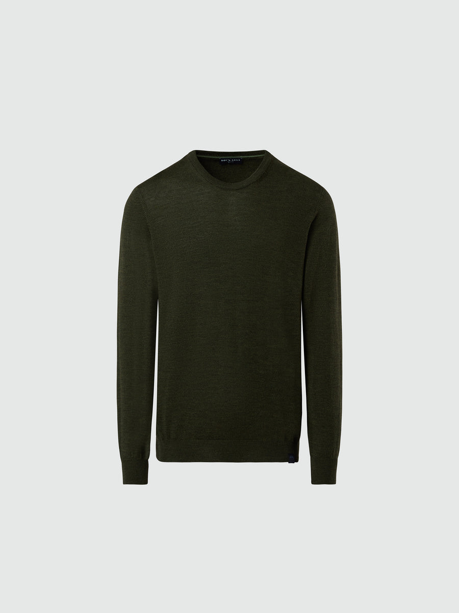 hover | Forest green | crewneck-12gg-knitwear-699790