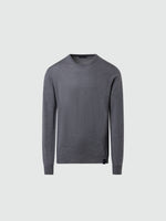 hover | Medium grey melange | crewneck-12gg-knitwear-699790