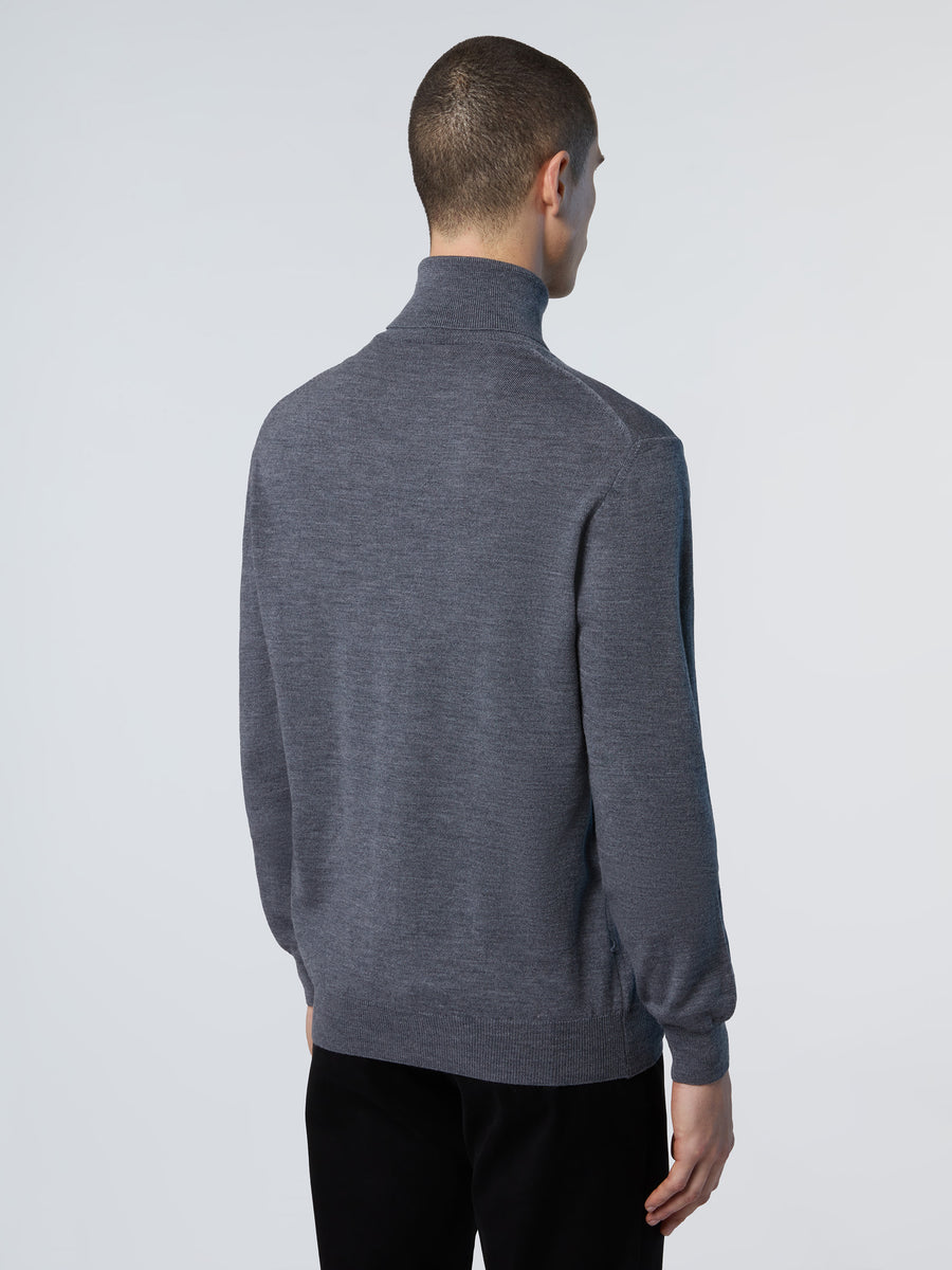 4 | Medium grey melange | turtle-neck-12gg-knitwear-699791