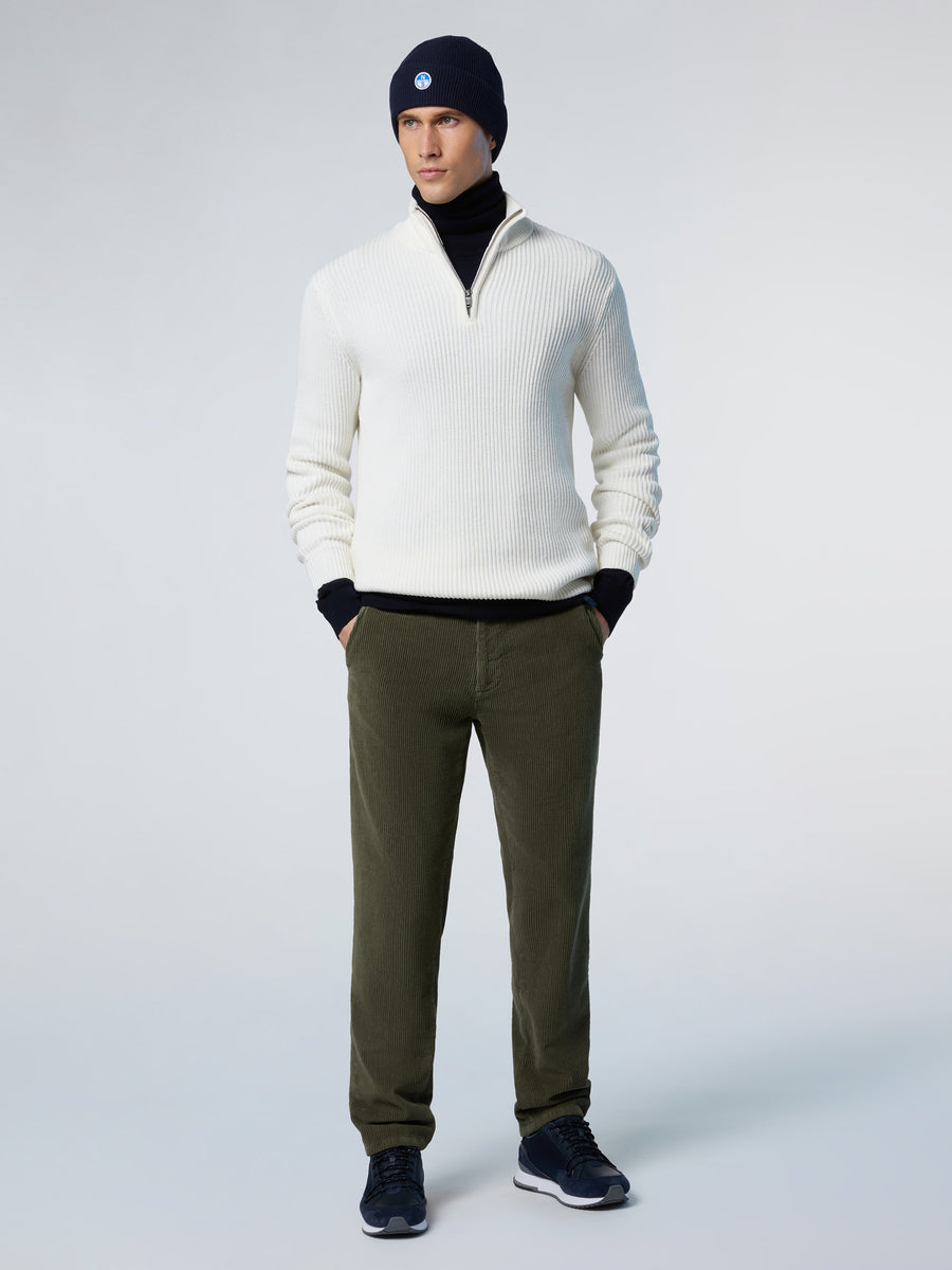 5 | Marshmallow | half-zip-5gg-knitwear-699813