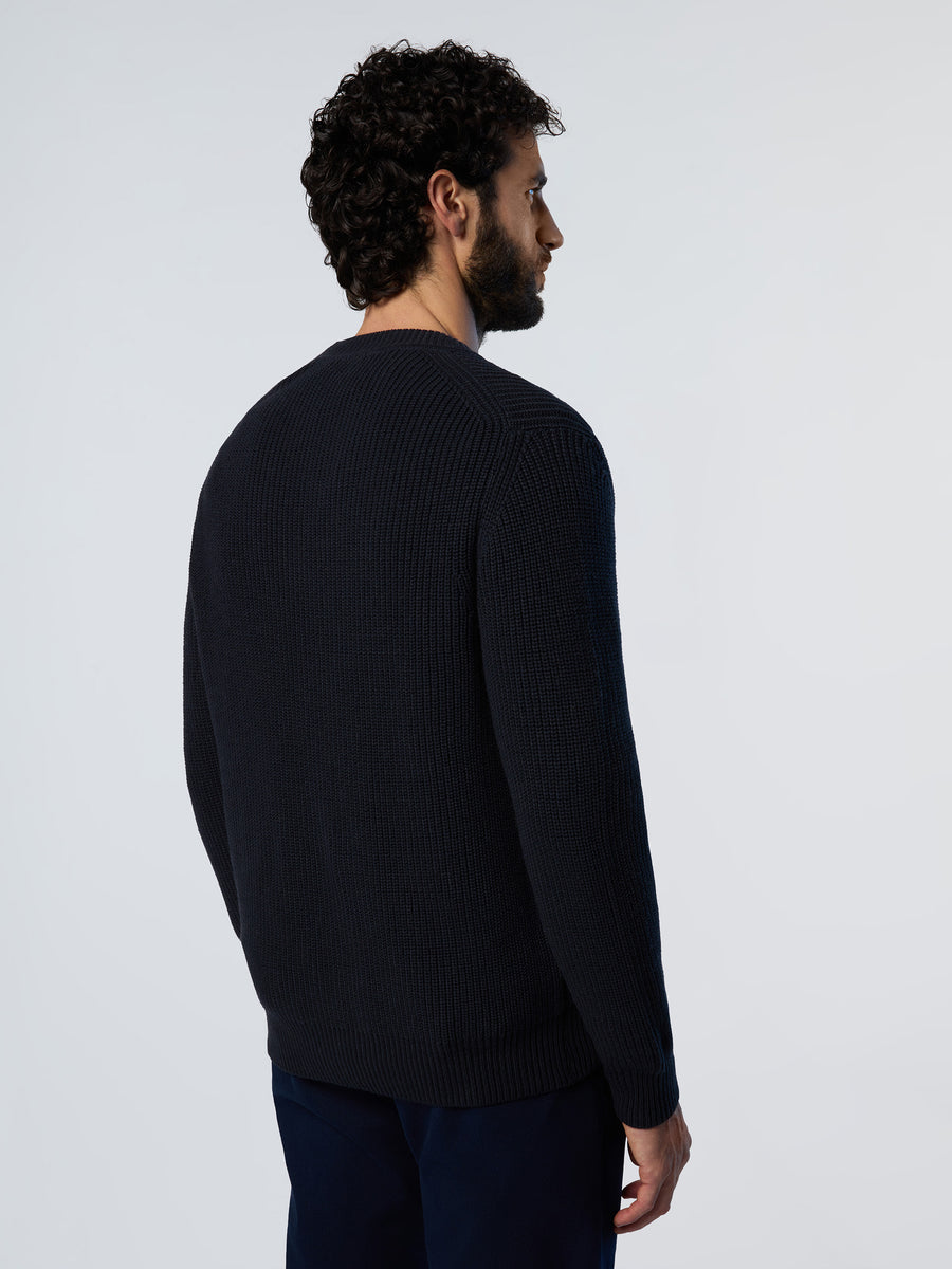 4 | Navy blue | v-neck-cardigan-5gg-knitwear-699815