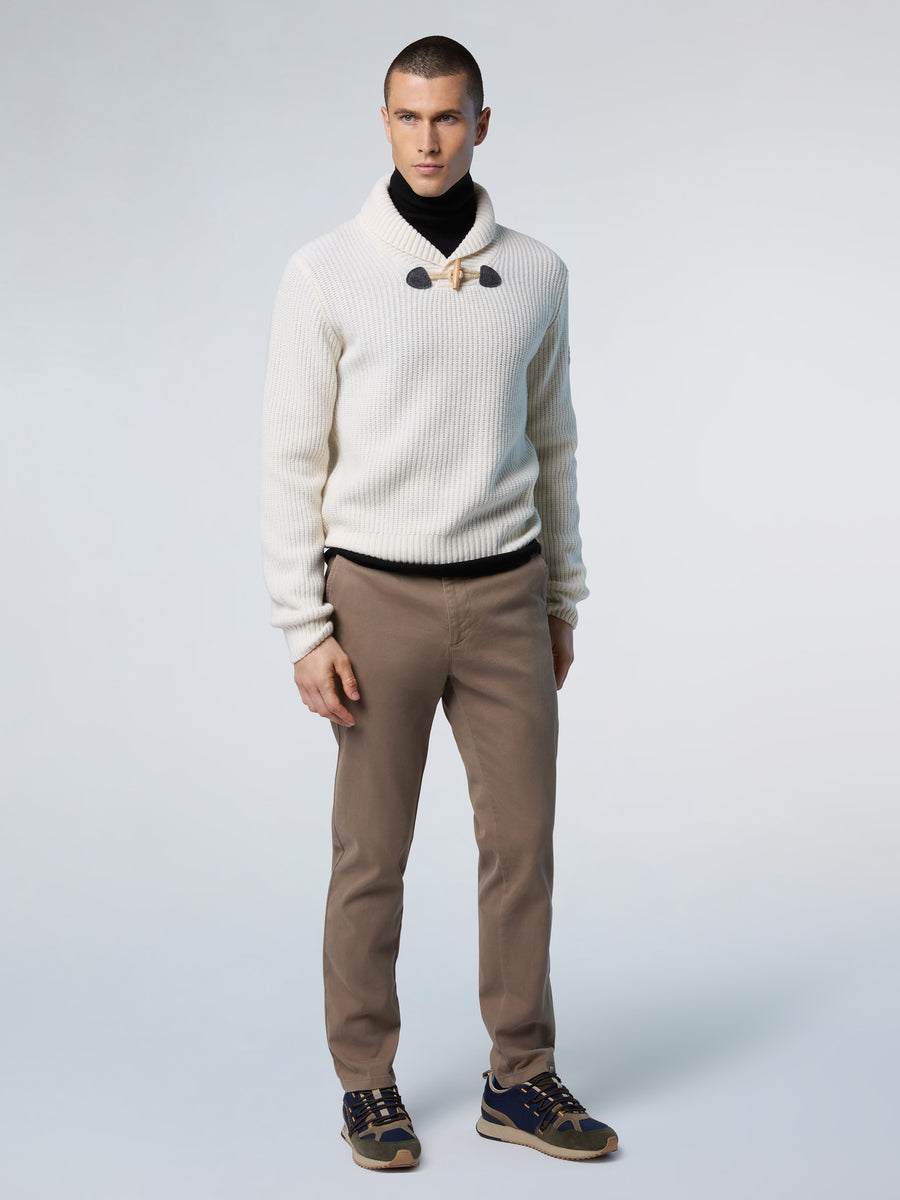 5 | Marshmallow | shawl-neck-with-toggles-7gg-knitwear-699821