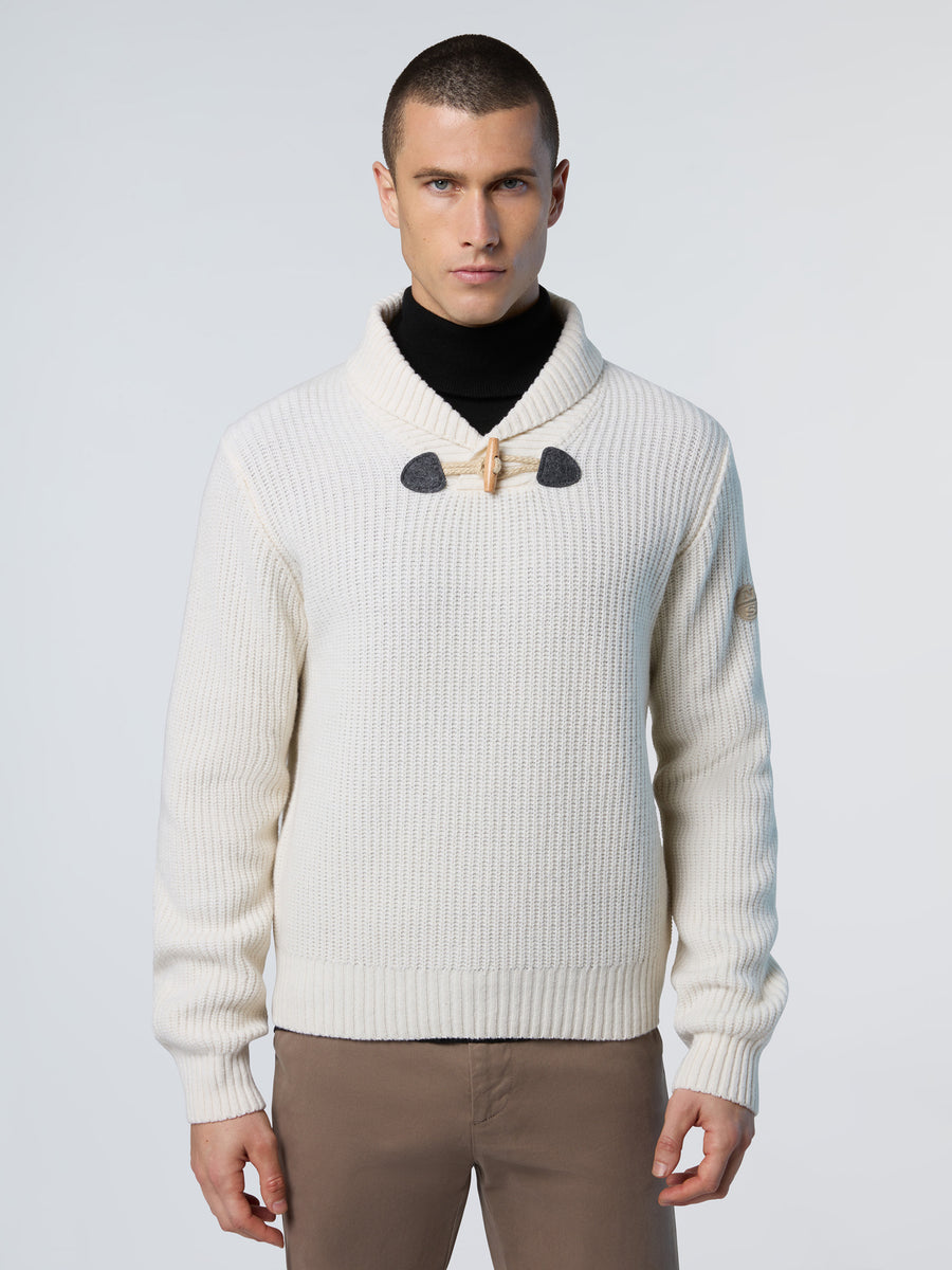 1 | Marshmallow | shawl-neck-with-toggles-7gg-knitwear-699821