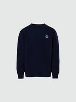 hover | Navy blue | crewneck-sweatshirt-wlogo-794460