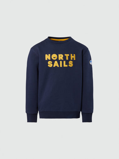 hover | Navy blue | crewneck-sweatshirt-wgraphic-794462