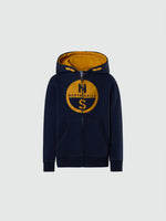 hover | Navy blue | hooded-full-zip-sweatshirt-wgraphic-794463