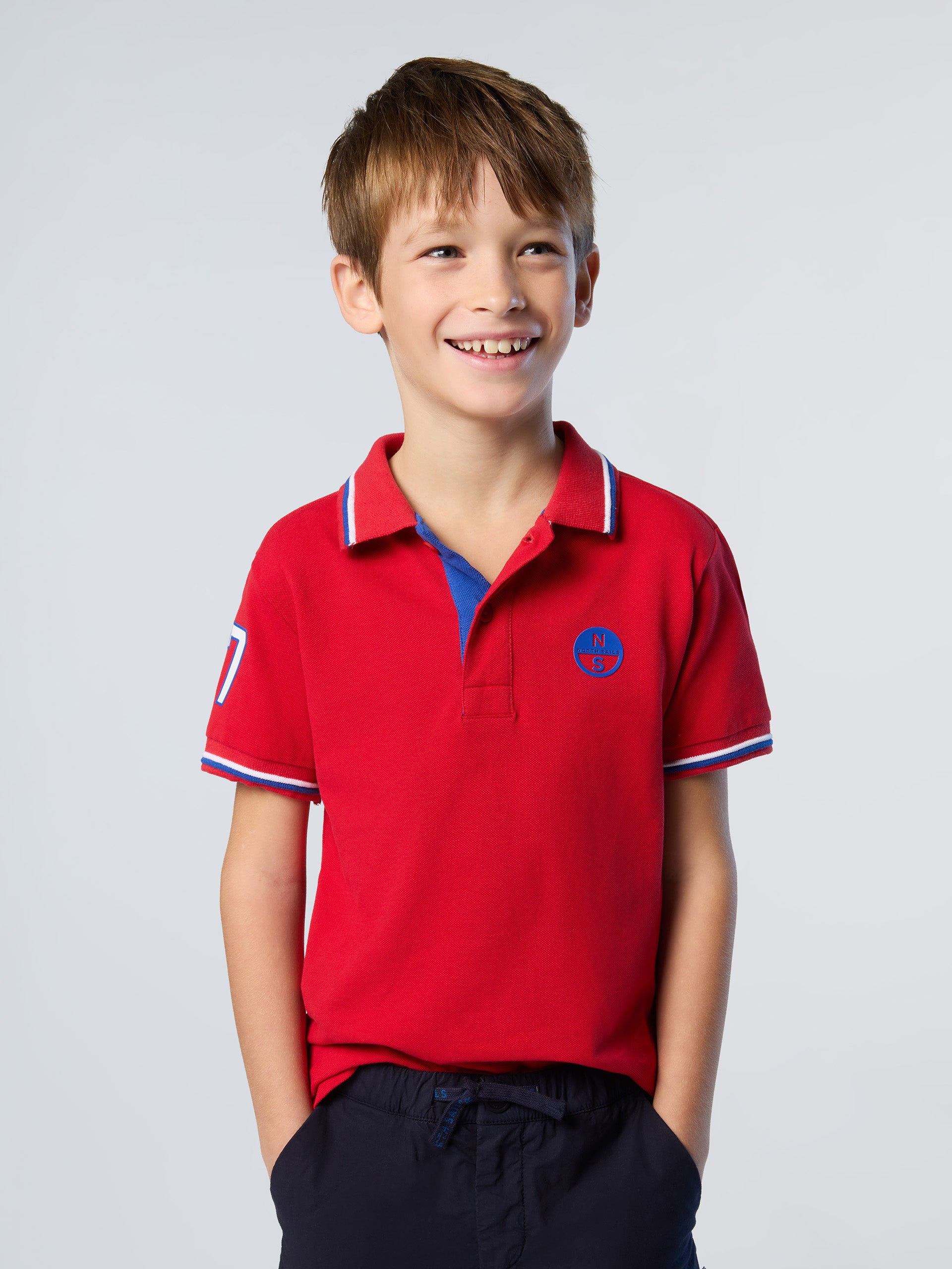 Polo Shirt SUN 68 Kids color Lime