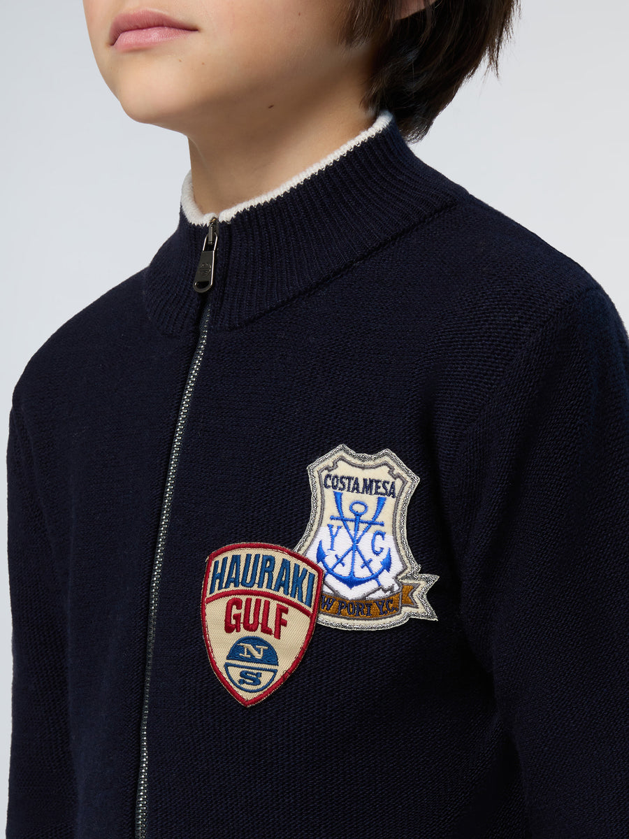 6 | Navy blue | full-zip-7gg-knitwear-796127